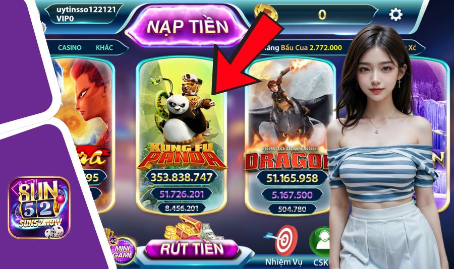 Kungfu Panda Sun52 – giao diện sắc nét đáng nể