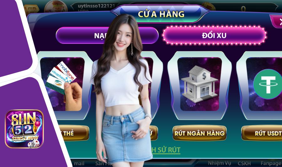 Phương thức thanh toán Sun52 mới nhất