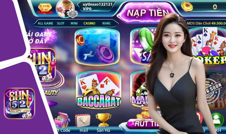 Trải nghiệm ấn tượng chỉ thấy khi chơi Casino tại Sun52