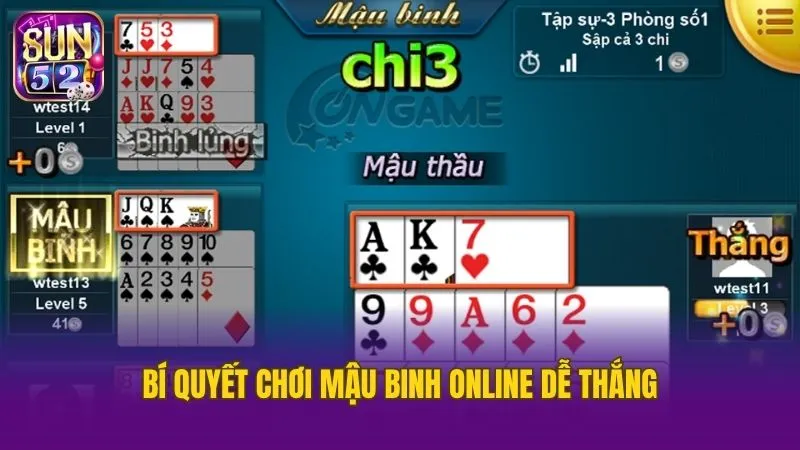 Chơi mậu binh không chỉ dựa vào may rủi phải có chiến thuật