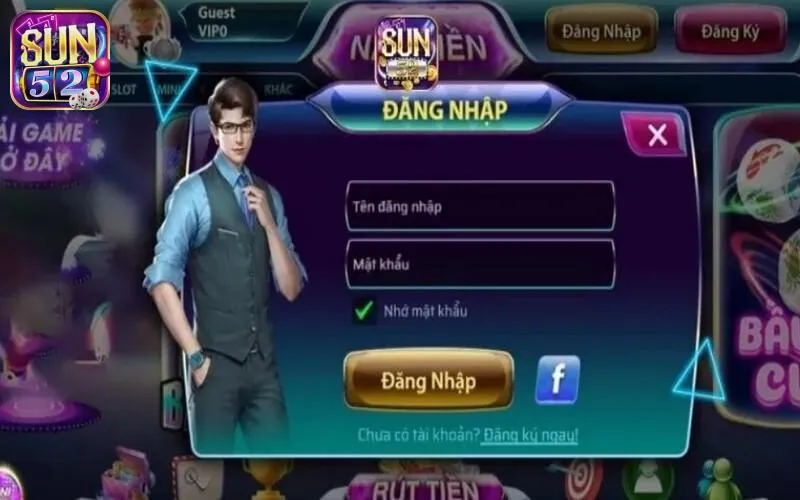 Điền thông tin đăng nhập